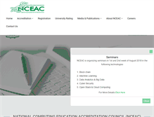 Tablet Screenshot of nceac.org